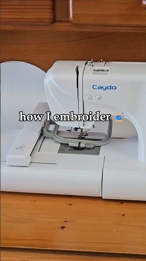 How to embroider with Caydo embroidery machine! #embroidery #giftsDIY ‪@CaydoOfficial‬