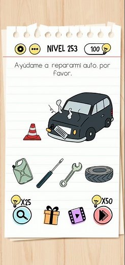 Brain Test | Nivel 253 - Ayúdame a reparar mi auto, por favor.