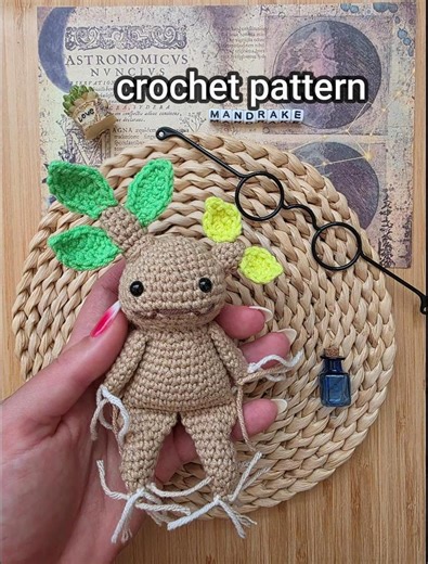 Mandrake Mandragora Crochet Pattern Wizard World Magic - Etsy