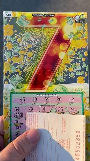 Claimer Alert!!! New Lucky 7 Georgia Lottery Ticket Win