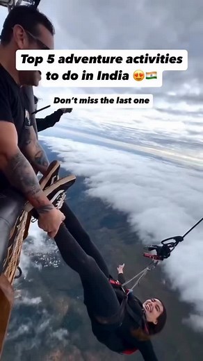 5 adventure activities to do in India 🪂✈️ #adventureactivities #tourvisit #trending #tour #adventureawaits #likesforlike #reelitfeelit #reelsinstagram #instagood #NatureVibes #naturalbeauty #hillstation⛰️ #bunjeejumping #paragliding #skiing #AdventureTime #adventuretour | Tour with mee - Tourandtravels.in
