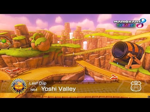 MARIO KART 8 DELUXE - Yoshi Valley Gameplay
