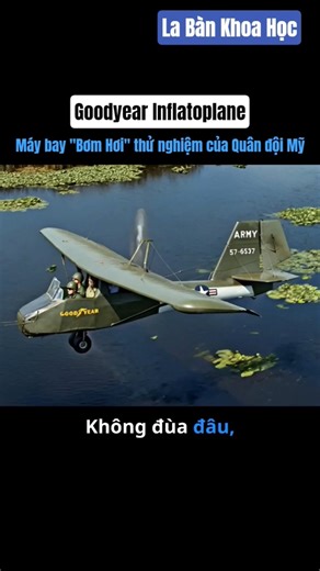 Goodyear Inflatoplane: The US military's experimental "inflatable" aircraft. #shorts #weapons