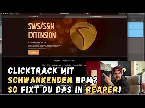 Tempo an variablen Clicktrack anpassen in Reaper