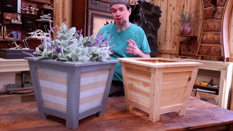 The $6 three picket planter - low cost high profit - make money woodworking