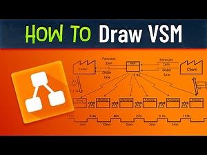Draw Value Stream Mapping VSM Diagram draw.io tutorial