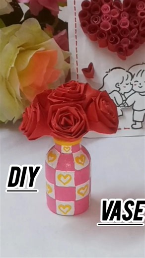 DIY Aesthetic Flower Vase 🌸#diy #shortsfeed #viral #flowervase #subscribe