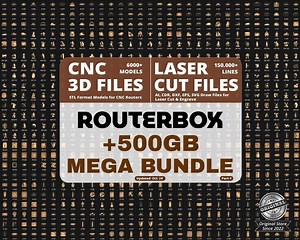 6000 CNC 3D STL Models & Laser Cut Files Mega Bundle, Updated (digital Download) - Etsy