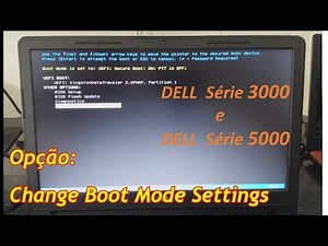 DELL que vem com Linux. Como instalar Windows 10. (Séries 3000 e 5000)