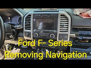 2017-2022 FORD F150 F250 F350 How to remove navigation unit with climate panel