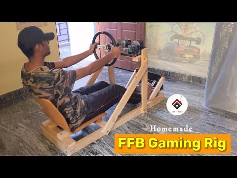 DIY FFB Sim Racing Rig | Building Cheapest Racing Cockpit [in ENGLISH] , Arduino FFB Steering Wheel