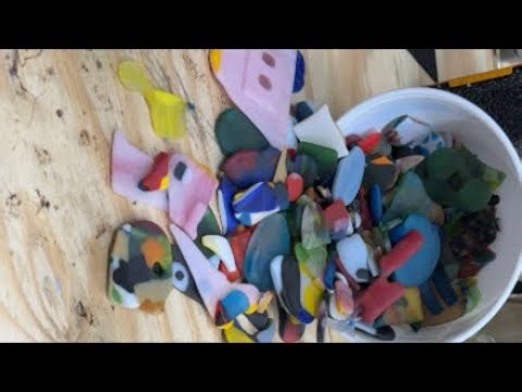 Tumbled fused glass #art #craft #fusedglass #fyp #foryou #subscribe