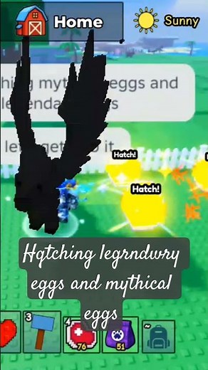 hatching legendary eggs in catch and tame