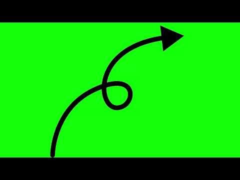 Black Arrow Pointer | 4K Green Screen Animation for Presentations & Tutorials (No Copyright)