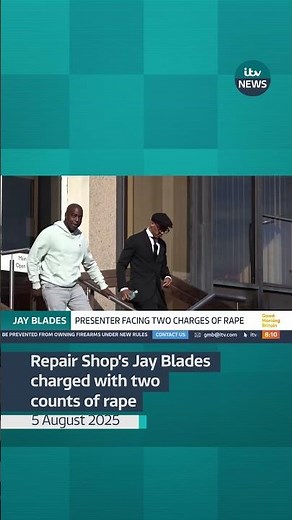 Jay Blades, former host of BBC's The Repair Shop, charged with two counts of rape | ITV News