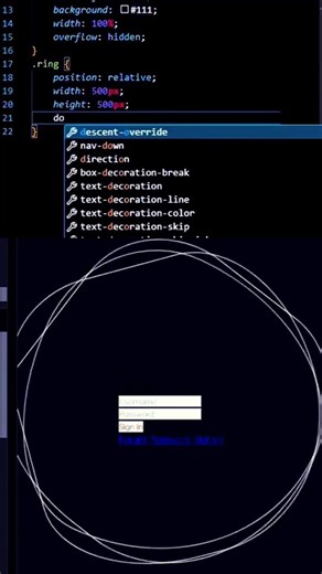 Animated Login Page Using HTML & CSS 🔥✨ | Smooth UI Effects #Shorts #Viral #html #css #Animated