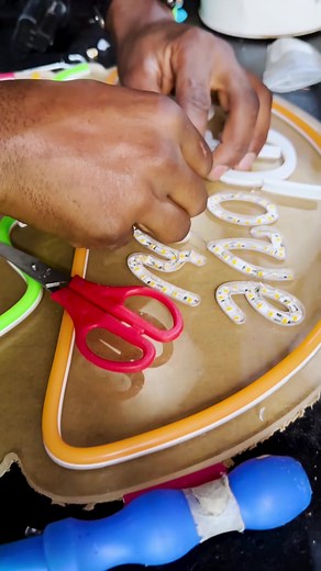 Neon Light in Addis Ababa Ethiopia