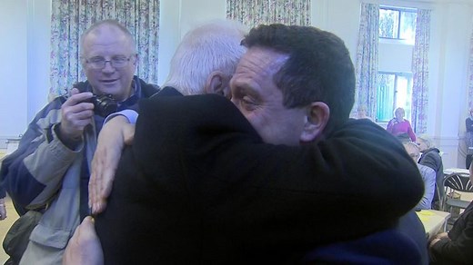 Tears as M1 plane crash survivor meets rescuer