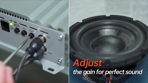 Car Audio Amplifiers 2 Channel - 2000 Watt Full Range Class D Stereo Power Amplifier, Car Subwoofer Speaker Amp AMP-D2 with Wiring Kits