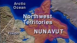 Nunavut map