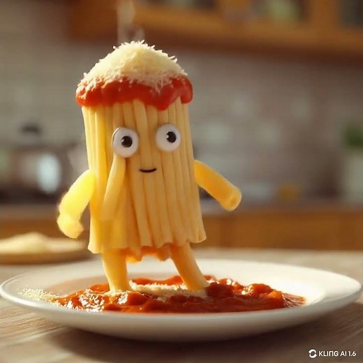 "Dancing Macaroni Comes to Life! 😂🍝 Adorable & Realistic AI Animation" #DancingMacaroni