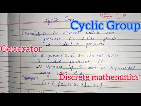 Cyclic Group | Generator of Cyclic Group | Group Theory | Example of Cyclic Group