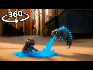 360° VR Godzilla Gecko V Mini Hedorah