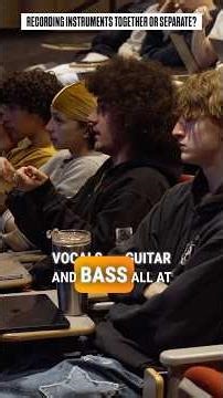 Recording a band together or separate? #audiotechnique #audioengineer