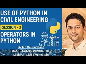 AI Python Operators in Civil Engineering. Session 3 #ai #python#civilengineering