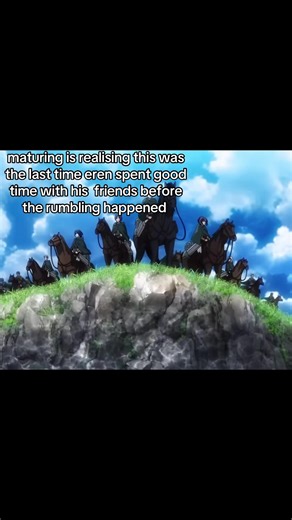 Eren's Last Moments with Friends Before the Rumbling