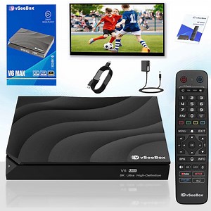 2026 Vseebox V6 Max New Version HD Vsee box, Android Smart TV Box 4GB 64GB