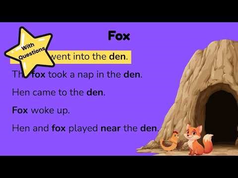 Kindergarten to 1st Grade Reading Lessons | Comprehension Learning #educational