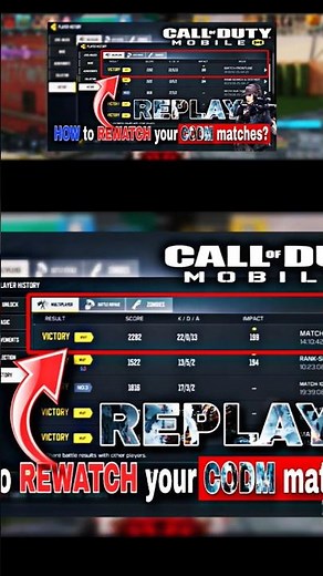 How to replay/rewatch your CODM matches? #codm #codmobile #callofdutymobile codm redeem codes #fyp