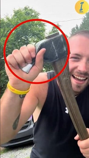 Son Pranked Dad with Fake Axe 😂