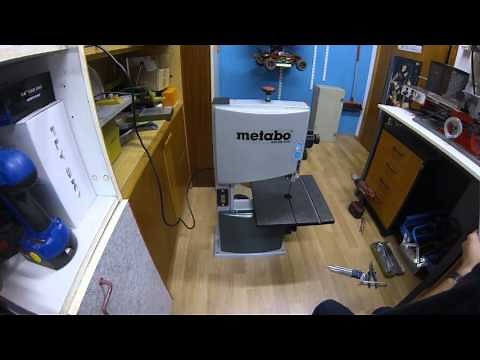 Metabo BAS 260 Swift review, unboxing, assembly, first test, cutting wood, aluminium and brass