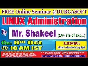 LINUX Administration (FREE Seminar) Online Training @ DURGASOFT