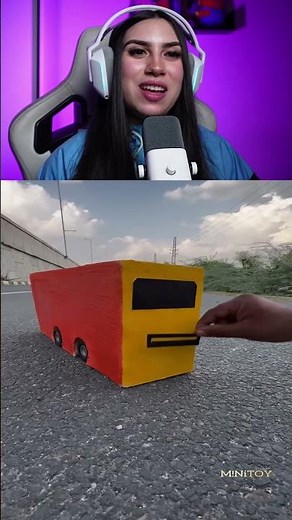 Testing a styrofoam bus using a remote control 🚌 IB @M!NiTOY