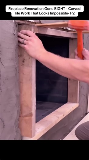 Curved Tile Work: Stunning Fireplace Renovation Guide