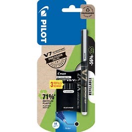 Pilot BeGreen V7 Cartridge Pen with 3 Refills