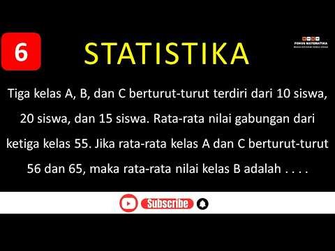 Contoh Soal Statistika Kelas 10 | Soal Statistika Nomor 6