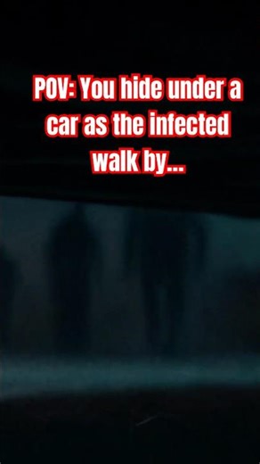 POV: You hide under a car as the infected walk by #shorts #zombie