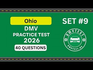 Ohio DMV Practice Test 2026 | 40 REAL TEST QUESTIONS SET #9 | DMV Driving Test | DMV Test 2026
