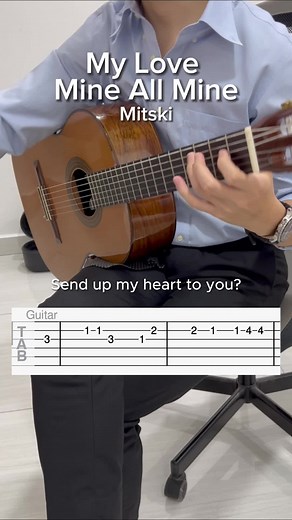 MeloLe (@melody_le) - Guitar Tutorial: My Love Mine All Mine by Mitski