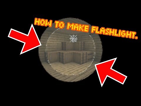 How To Make Working Flashlight In Minecraft.
