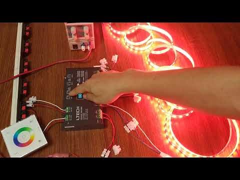 How to use DMX512 decoder with DMX 512 controller panel to control RGB strip light🙂