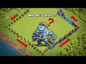 Level 1 Longest Defense Formation Challenge For Every Troop! Clash of Clans
