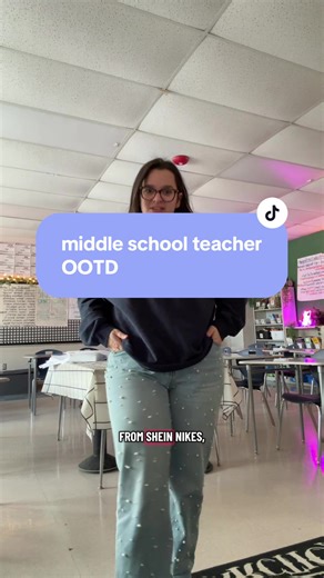 Quick OOTD, middle school teacher edition! I feel guilty, literally born and raised in MA and I have not one item of Patriots gear 😂 #iteachmiddles #middleschoolteacher #sixthgrade #teacheroutfit #casualteacheroutfits