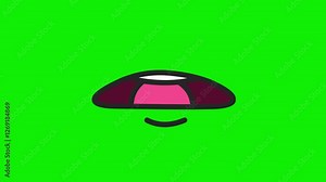 Cartoon Character Mouth Lip Sync On Green Screen 2D Animation | loopable animation lip sync | female, male, cartoon lip sync | speaking mouth lip | cartoon mouth lip sync