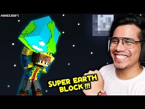 Minecraft, But It's One EARTH BLOCK !!!