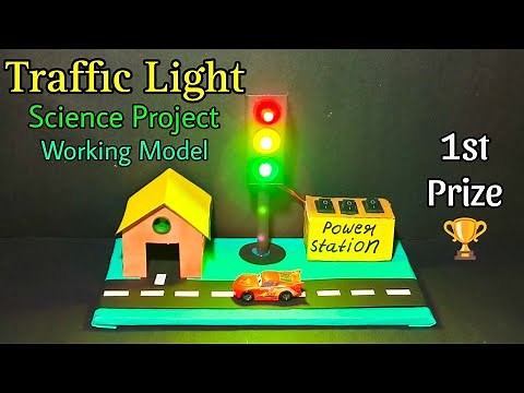 How to traffic light science model,Traffic light model for school project,Traffic light model